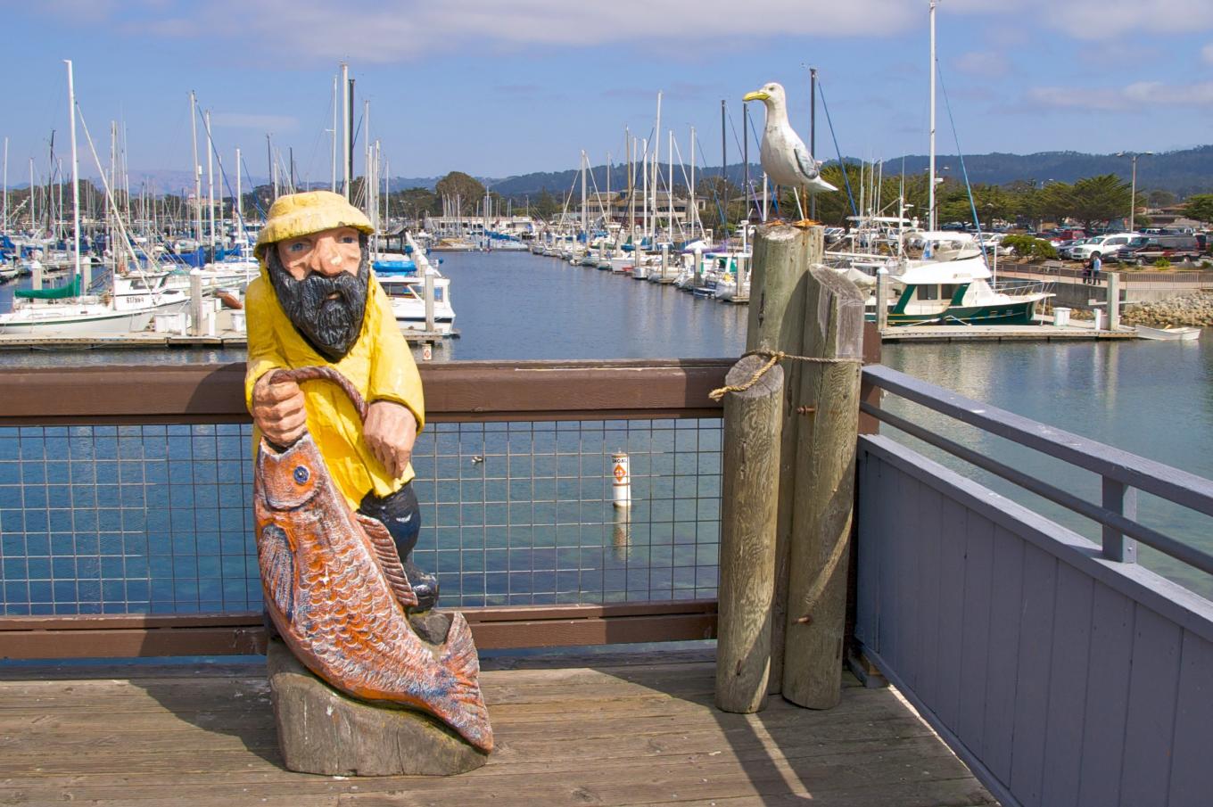 Fisherman Statue on Wharf